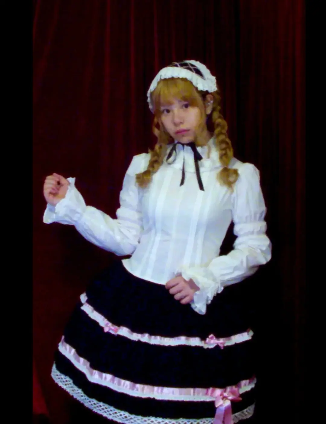 Poodle Poker, ivory blouse cuffs