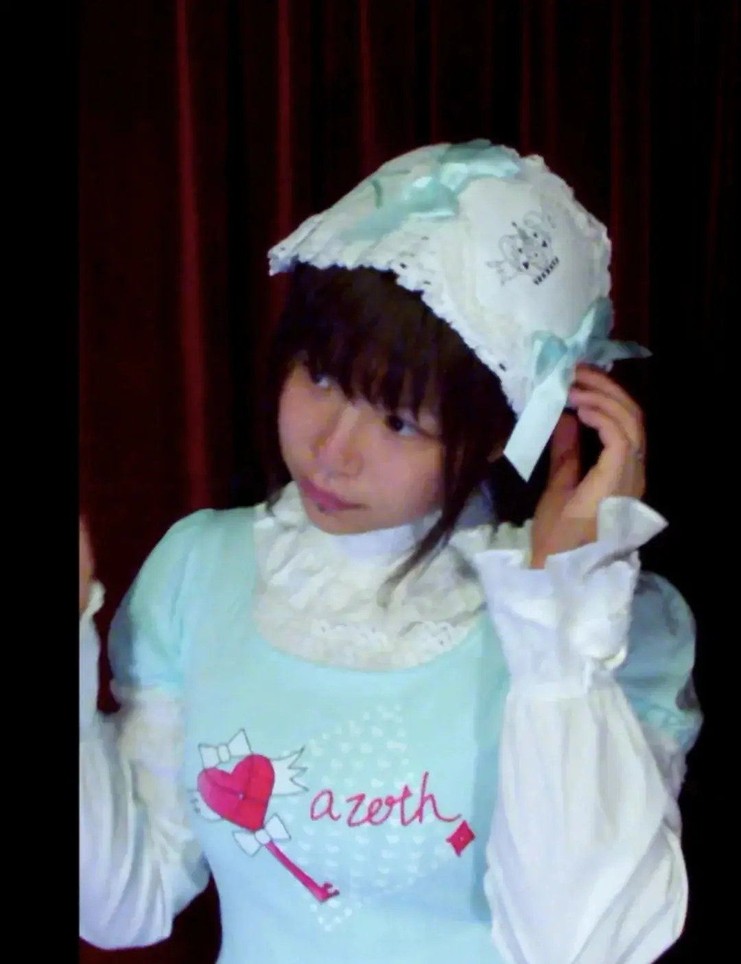 Poodle Poker, kerchief headdress, worn