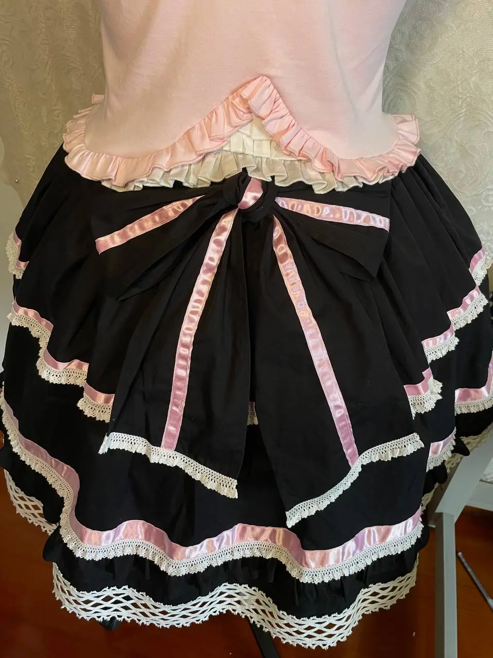 Poodle Poker Ribbon Skirt